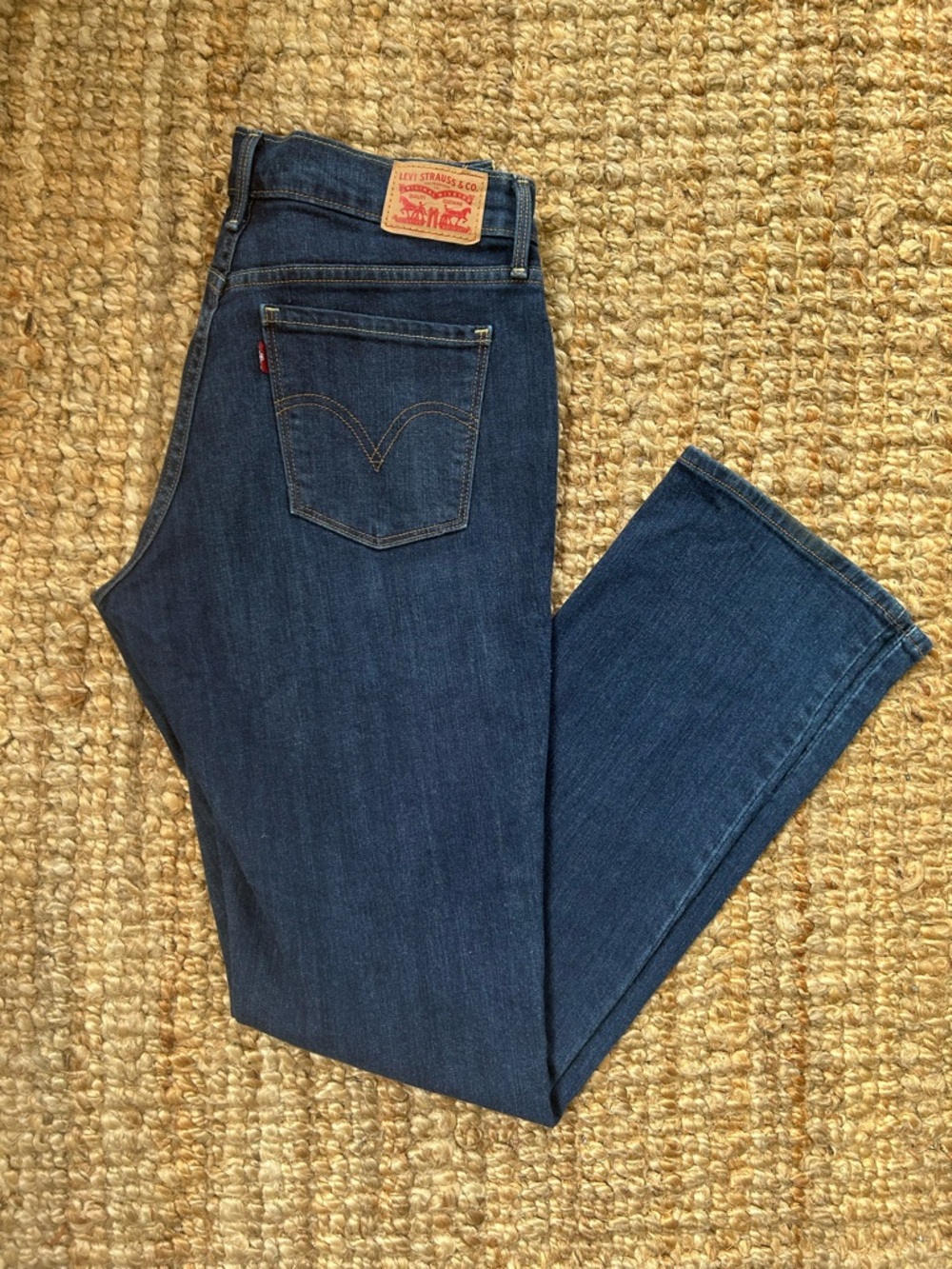 Levi's 505 Denim Dark Wash Straight Leg Jeans 30/32